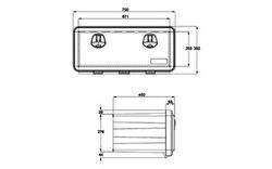 Gaveta de plástico 750 Daken Just 81106