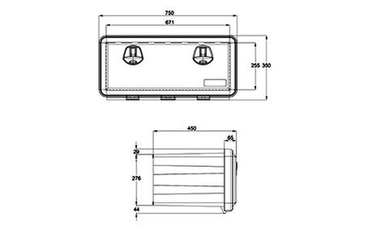 Gaveta de plástico 750 Daken Just 81106