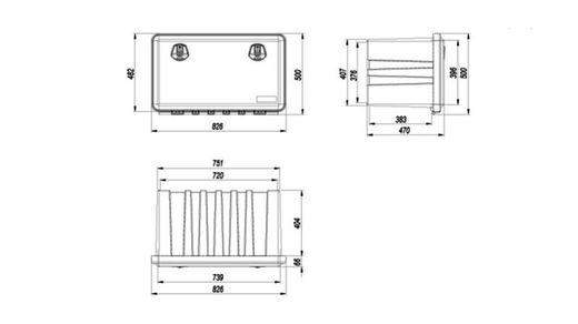 Plastic box 826 Daken Just
