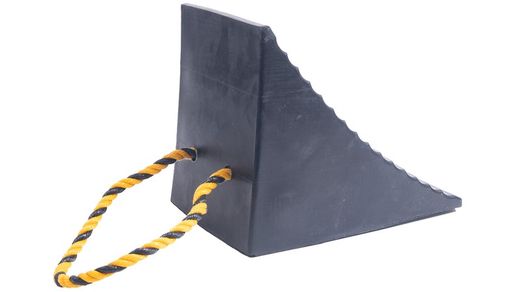 Truck wheel rubber chock