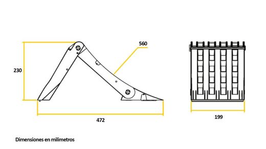 Folding plastic wheel chock Origamy approved DIN76051-53