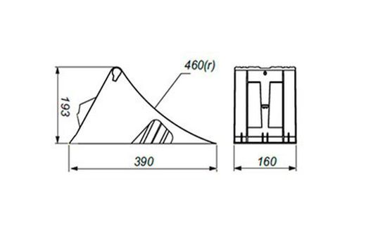 Plastic wheel chock R46 approved DIN 76051