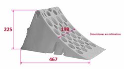 Plastic wheel chock R55 approved DIN 76051-E53Z