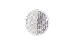 Catadióptrico redondo 79mm blanco (1 unidad). Sujeción con tornillo