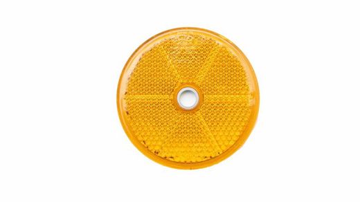 Support de feu arrière Lecitrailer réflecteur rond ambre