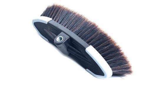 Escova profissional para lavagem de carros com cabelo natural rombudo e fio de metal 606