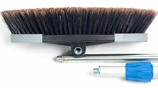 Escova profissional para lavagem de carros com cabelo natural rombudo e fio de metal 606