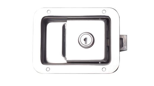 Shiny stainless steel lock with key 120 x 90 mm for drawer