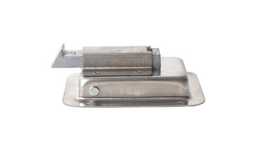 Shiny stainless steel lock with key 120 x 90 mm for drawer