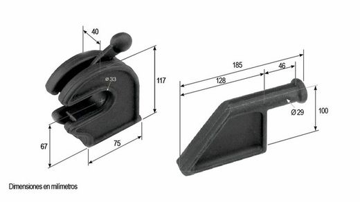 Large tipper top rocker lock