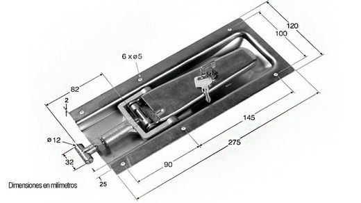Bottle rack lock with key 275