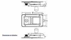 Serratura ad incasso con chiave con apertura interna
