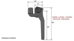 Fermoir forgé côté gauche avec sécurité 265