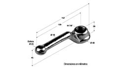 Maneta roscada 7/8" cierre