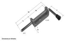 Fermeture gagnée ressort extérieur 192