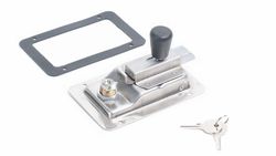 Recessed stainless lock with key with internal opening