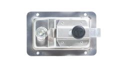 Recessed stainless lock with key with internal opening