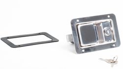 Recessed stainless lock with key with internal opening