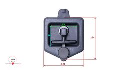 Plastic lock with key for drawer
