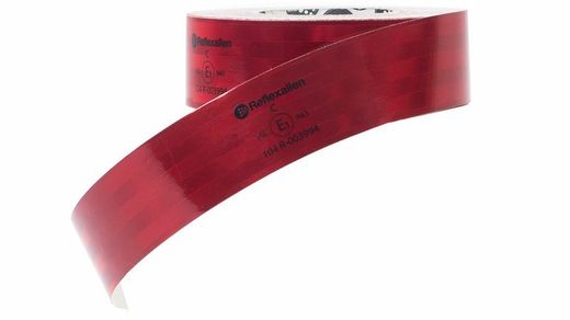 Ruban réfléchissant rouge 3M surfaces rigides 50 mm ECE-104 Reflexallen