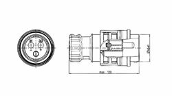 Spina aerea bipolare Erich Jaeger con filettatura NATO