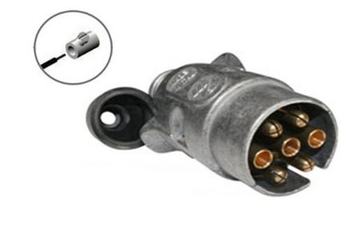 Prise 7 pôles prise 12v métal remorque