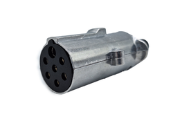 Plug socket 7 poles aluminum 24V Type N screw connection