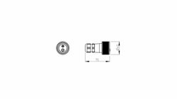 Plug for base 2 poles DIN 14690