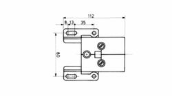 Carrello elettrico serie BC bipolare con connettore femmina 250 Amp