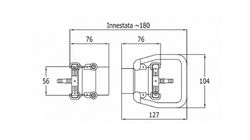 Carrello elettrico Serie Europa bipolare con connettore femmina 80 Amp