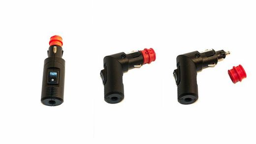*Adjustable male cigarette lighter connector with switch 12-24V