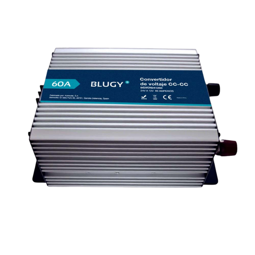 Convertidor CC-CC 24 V a 12 V, 60 A con refrigeración activa
