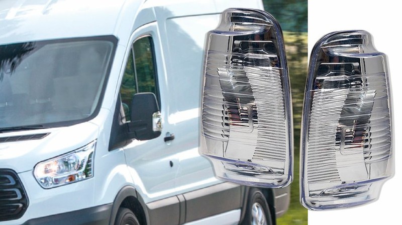 Spieg Miroir de rétroviseur côté passager de rechange pour Ford Transit  Connect 2014-2022 chauffant avec verre de spotter (droite)