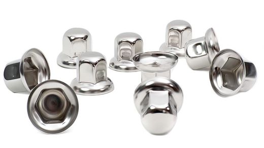 Wheel nut cover 32 mm stainless steel