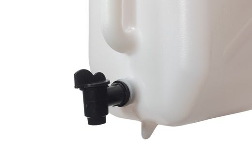 Torneira plástica de tanque de água retangular de 20 litros sem suporte de metal