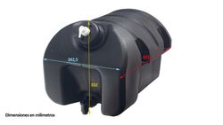30 Liter Wassertank mit schwarzer Seifenschale