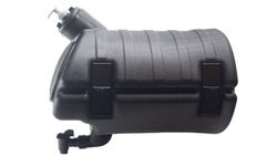 Depósito de água de 30 litros com saboneteira preta