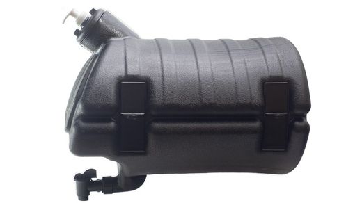 Depósito de água de 30 litros com saboneteira preta