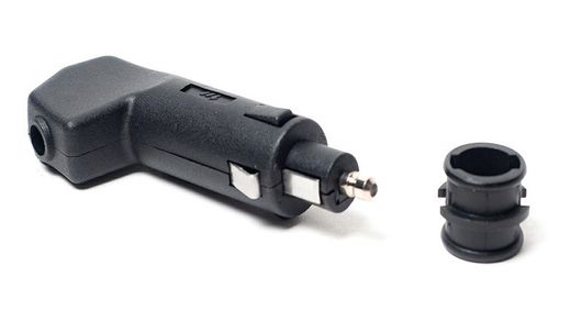 Male cigarette lighter plug 12V/24V double connector ISO 4165
