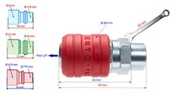 Acoplamento rápido passo 3x1 1/4 rosca fêmea 1/4 ESTO®