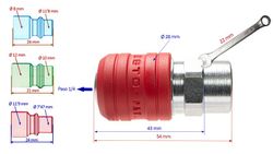 Acoplamento rápido passo 3x1 1/4 rosca fêmea 3/8 ESTO®