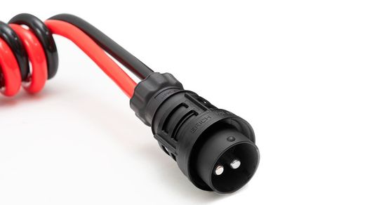 Espiral bipolar NATO com pinos aparafusados cabo 2x35 mm² 4 metros