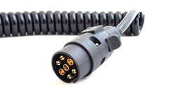 Spiral coil electric 12V 4 m male/male