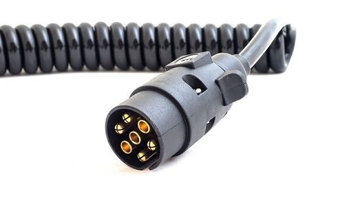 Spiral coil electric 12V 4 m male/male