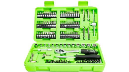 Caixa para bits e copos 130 peças