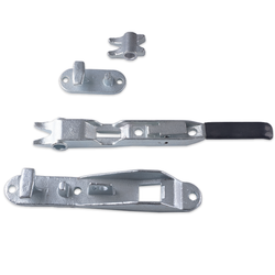 Espagnolette locking lever under door for 18mm tube