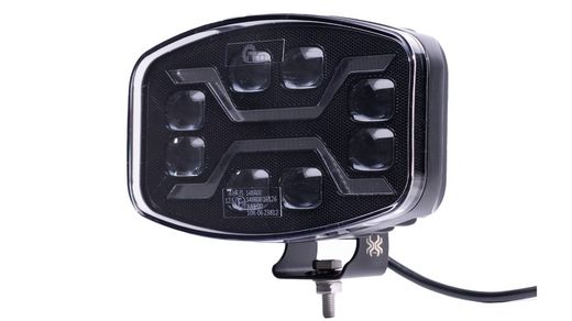 Long range LED headlight + position light + amber flash