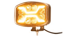 Long range LED headlight + position light + amber flash