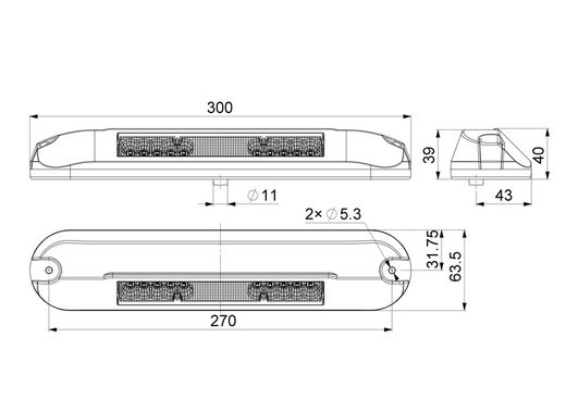 LUZ DE TRABALHO LED DE 1000 LÚMENS COM CARCAÇA BRANCA
