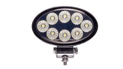 Luz de trabalho oval 8 Led 1920 lumens